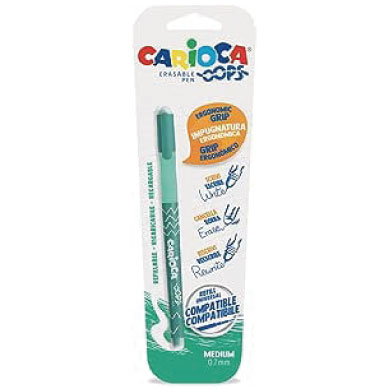 Bolígrafo borrable verde